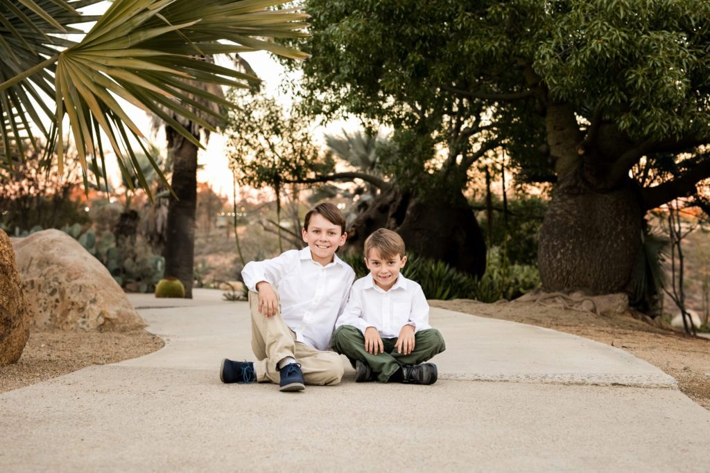 Sibling photo at a San Diego park