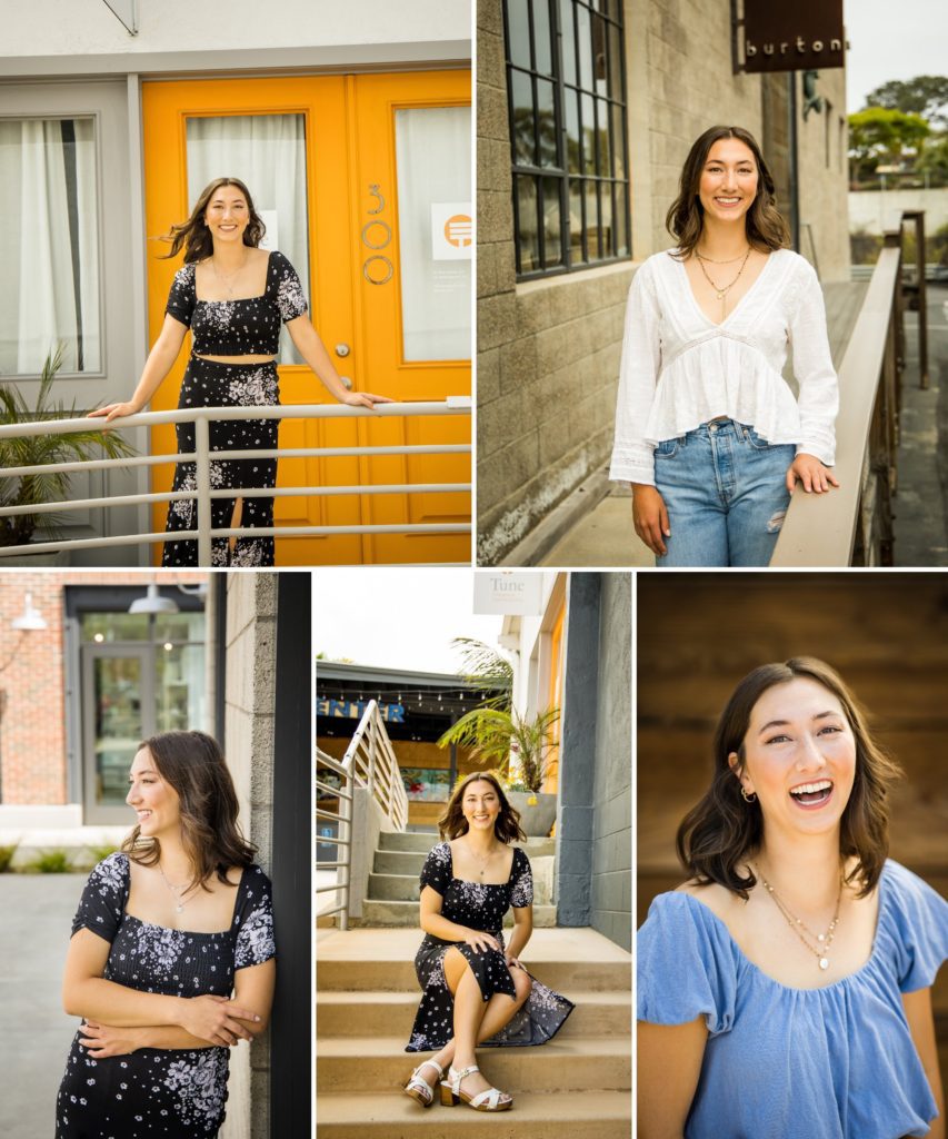 Collage of photos taken in Solana Beach on Cedros Street, San Diego, CA
