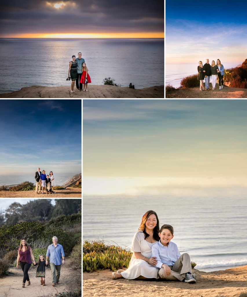 Collage of photos taken in Torrey Pines Overlook