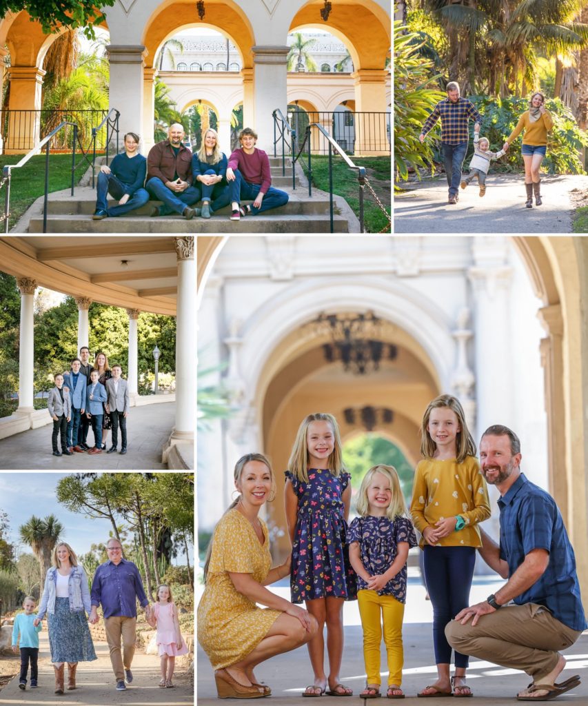 Collage of photos taken in Balboa Park